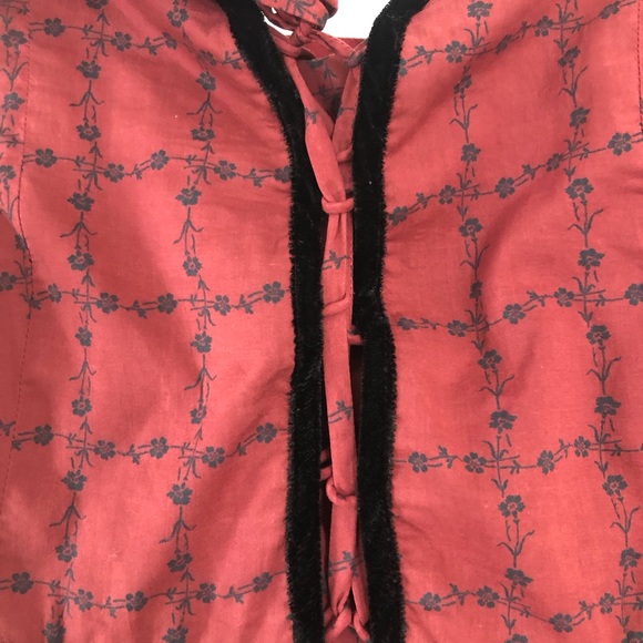 Worn Once! Christy Dawn Adele Dress in Crimson Trellis Size Small - Picture 4 of 7